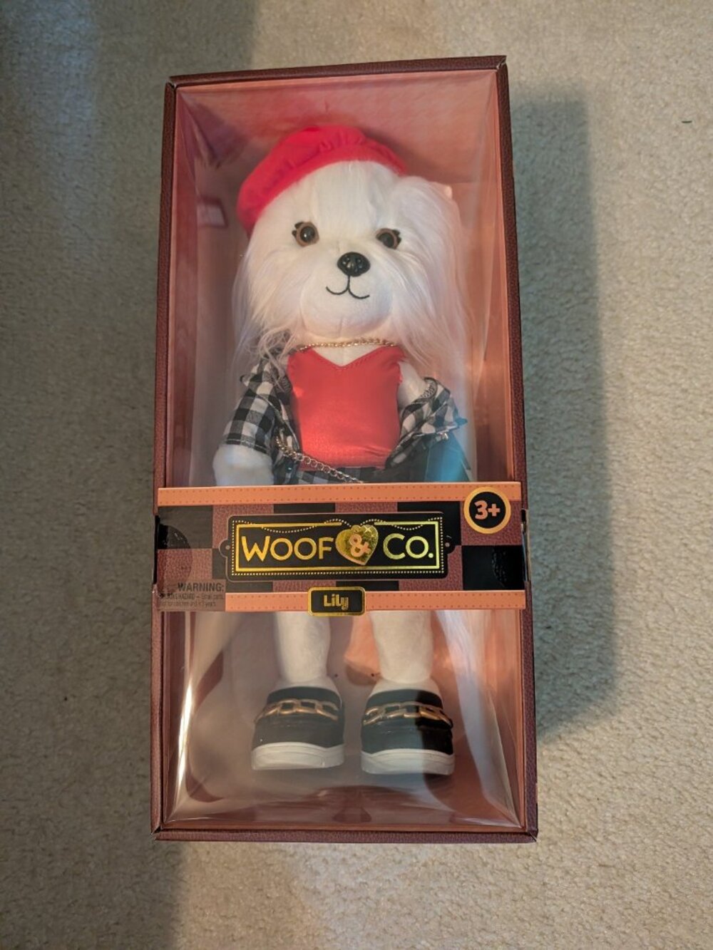 Woof & Co lily dog puppy doll Parisian flair style